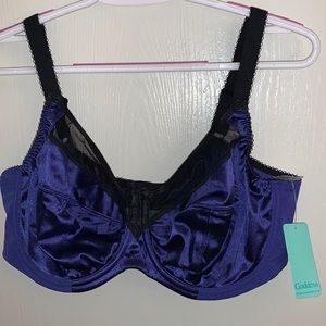 🆑 Goddess KEIRA sexy sheer underwire bra size 38DDD, purple and black SALE👻👻
